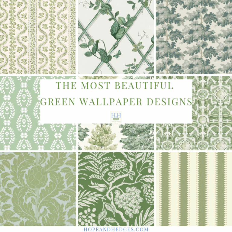 The Most Beautiful Green Wallpaper Designs For Your Home | Hope And Hedges