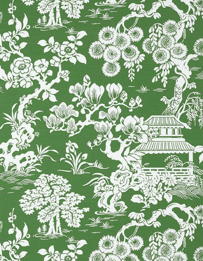 Japanese Garden, Emerald, Thibaut