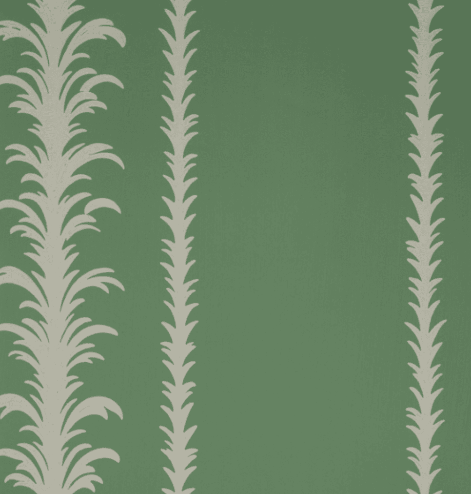 Palm Stripe, Sea Green, George Spencer Designs Wallpaper
