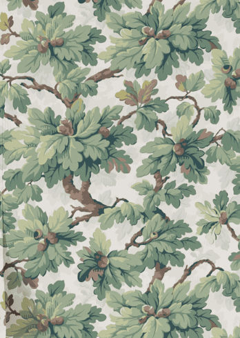 Vert Woodland Wallpaper, The Inside