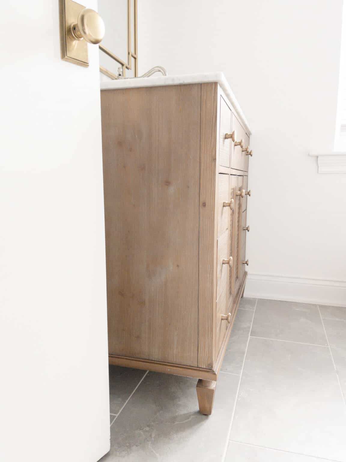 Pottery Barn Sausalito Vanity Dupe Hope And Hedges