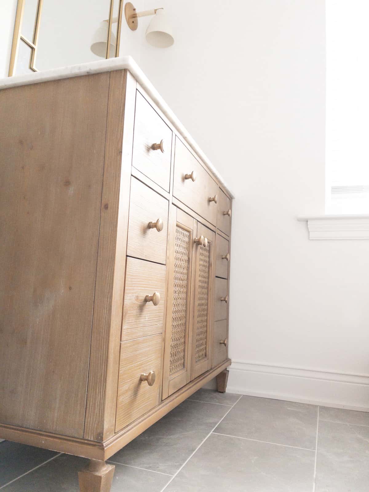 Pottery Barn Sausalito Vanity Dupe Hope And Hedges