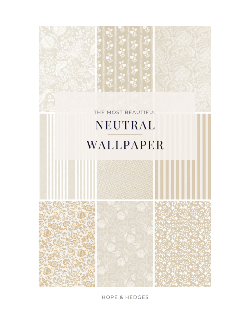 The Most Beautiful Neutral Wallpaper Designs For Your Home | Hope And ...