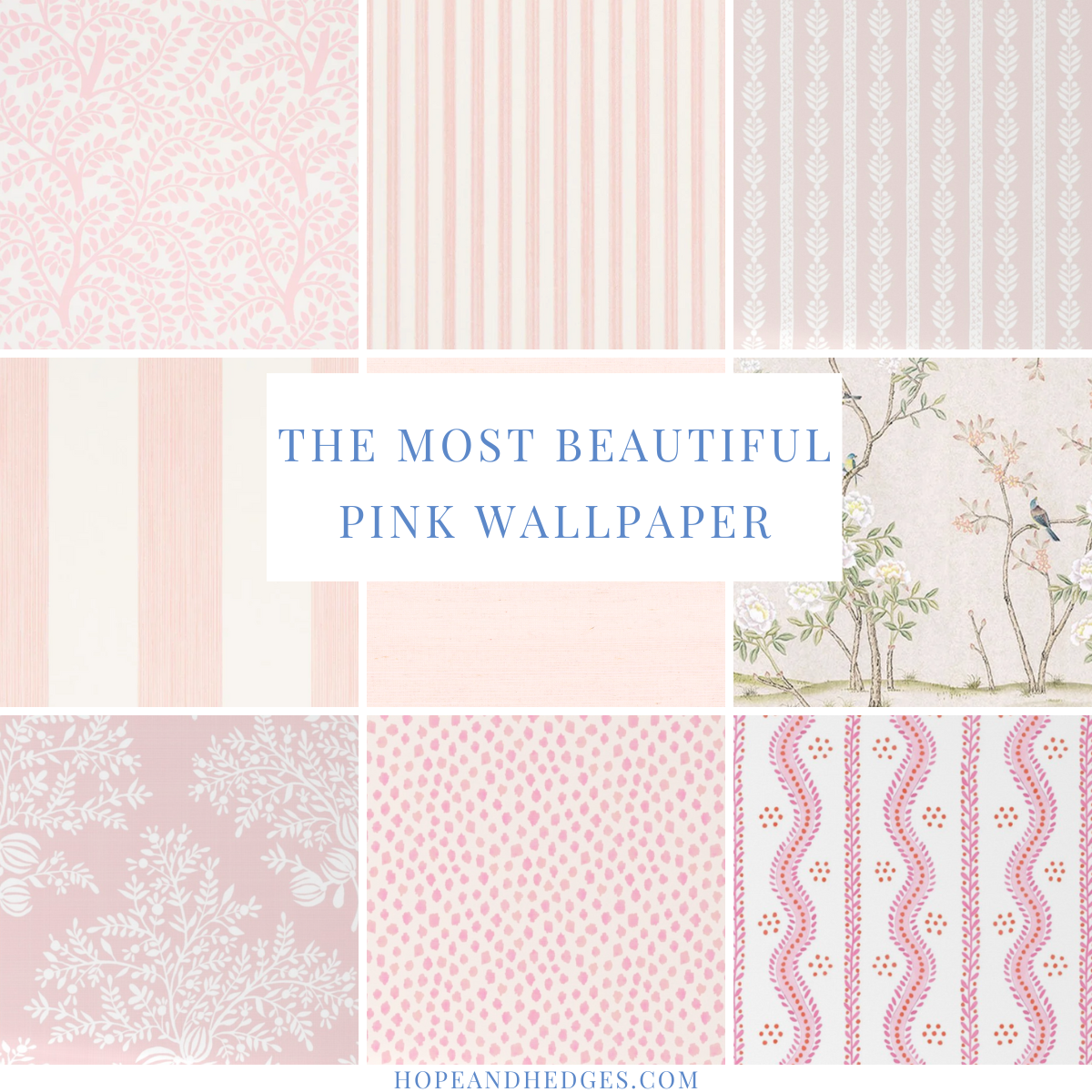 The Most Beautiful Pink Bedroom Wallpaper Designs | Hope And Hedges