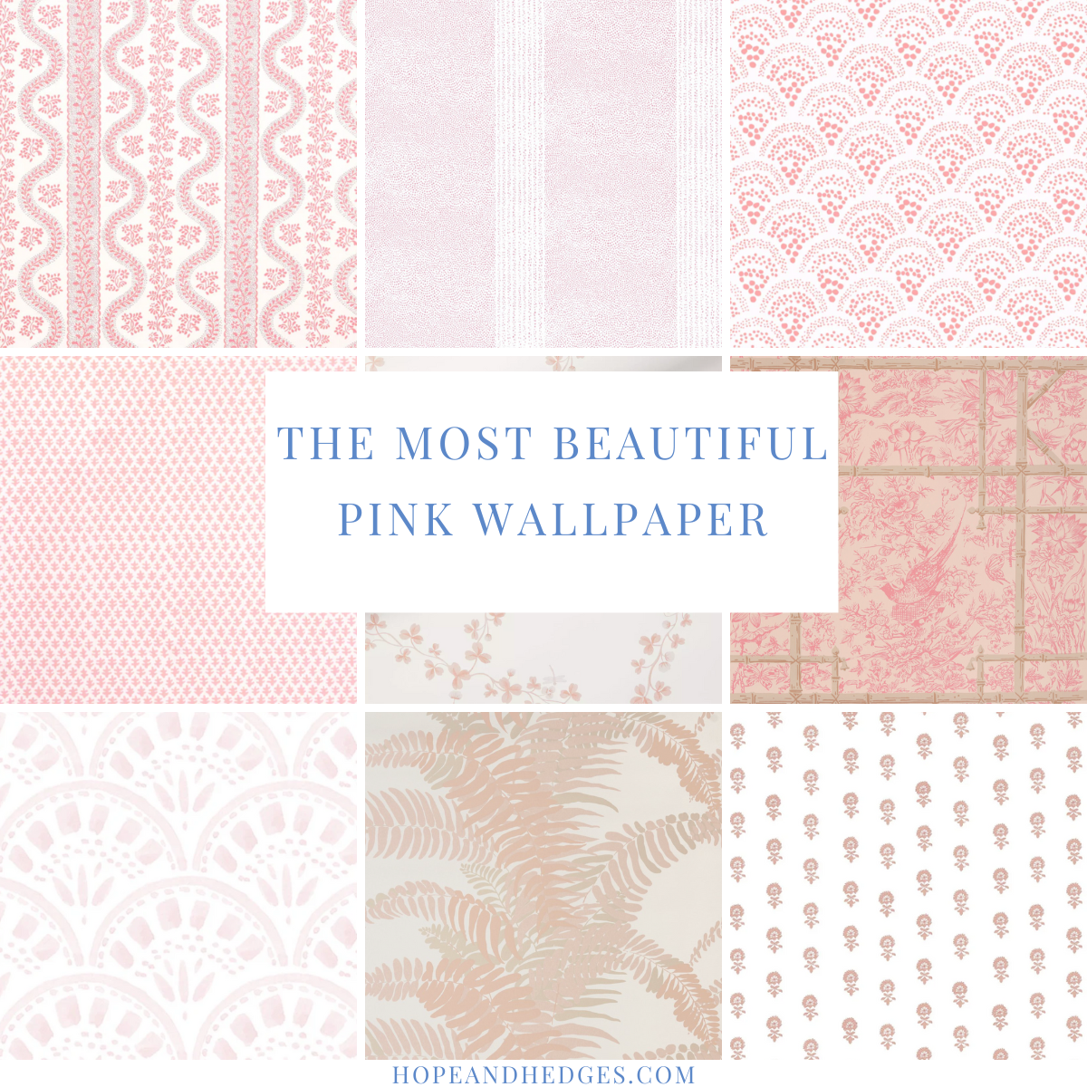 The Most Beautiful Pink Bedroom Wallpaper Designs | Hope And Hedges