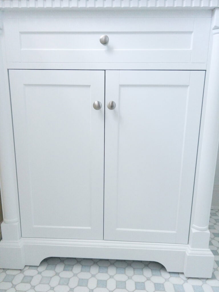 Mapei Warm Gray Grout Marble Floor Bathroom