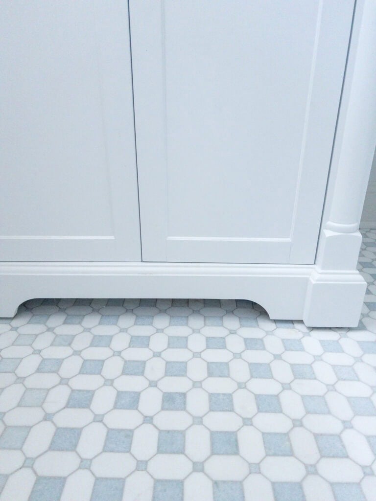 Marble Mosaic Tile With Mapei Warm Gray Grout