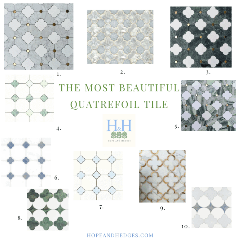 quatrefoil tile | clover tile