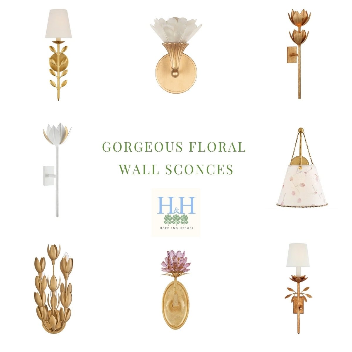 Floral Wall Sconces