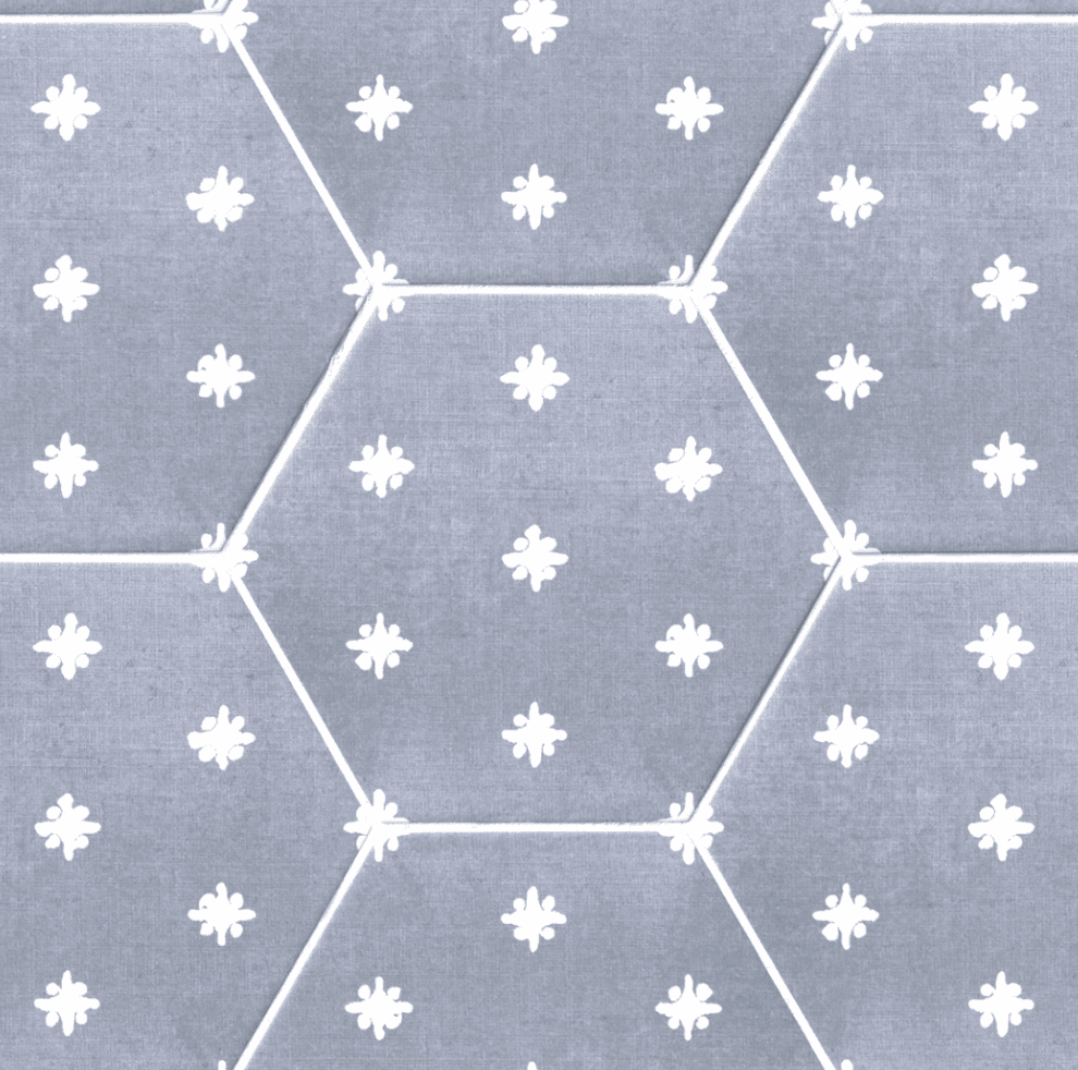 Hex Tile | Blue and White Tile | Laura Ashley Tile 