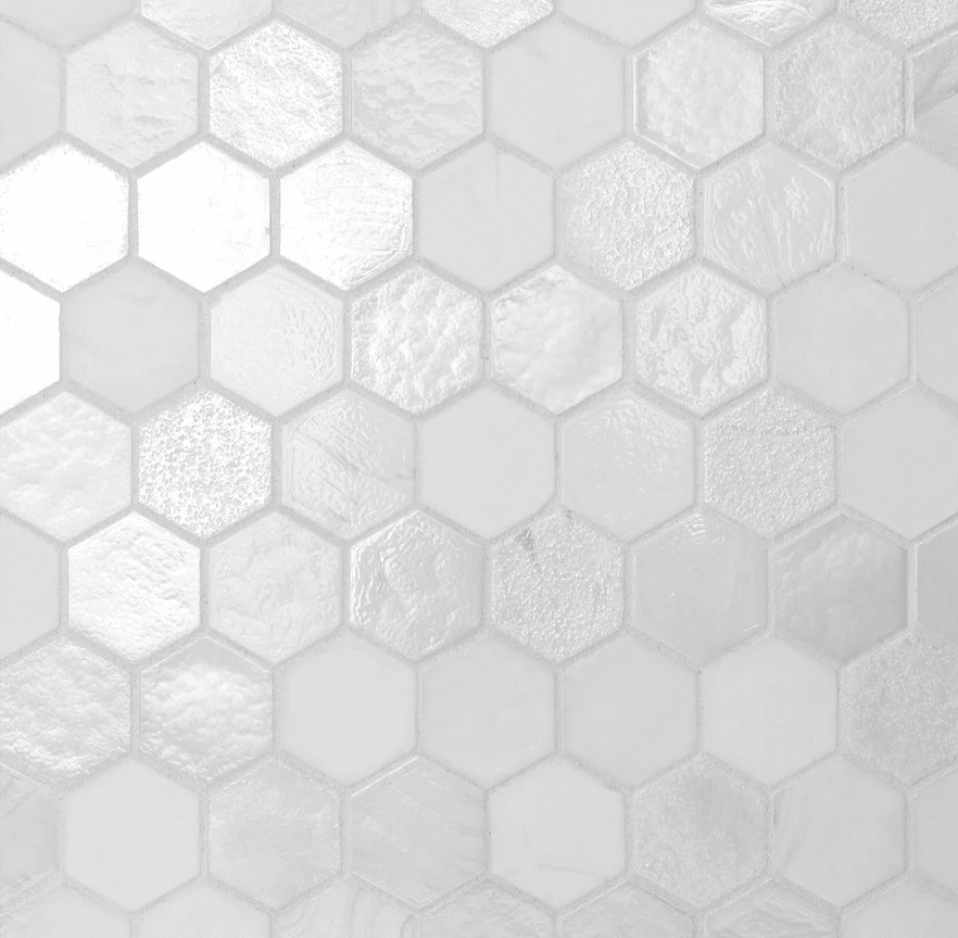 Hex tile | Oceanside Glass & Tile Artisan Cast Glass, Hexagon, Tundra