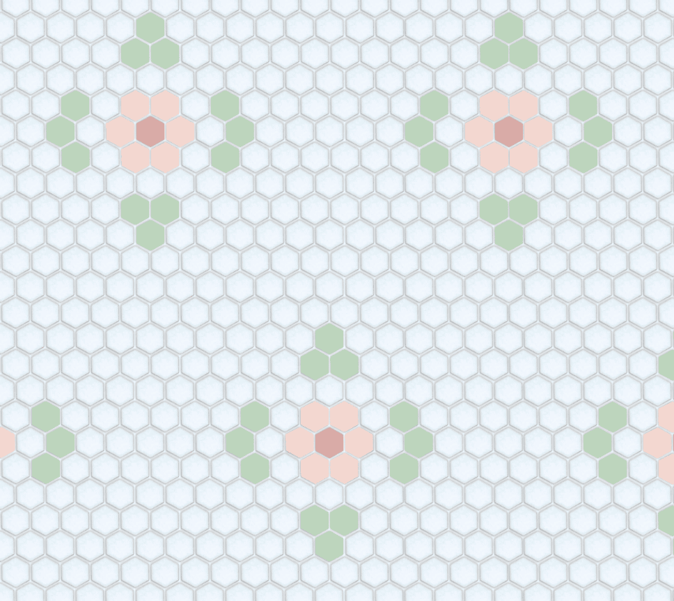 La Fleur | Pinnacle Hexagon Patterns | Hex Tile