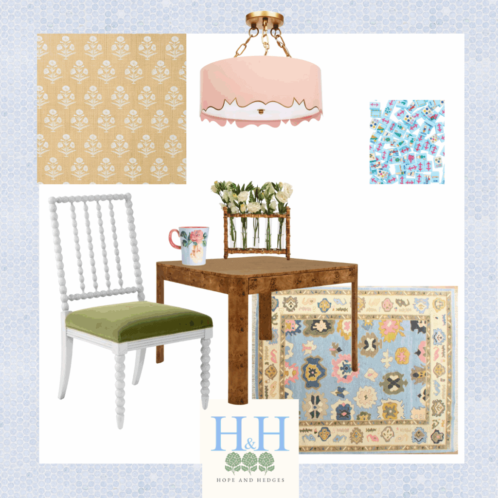 mahjong room mood board