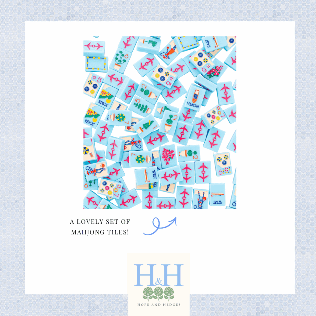 mahjong room mood board mahjong tiles | Southern Sparrow Mahjong Tiles